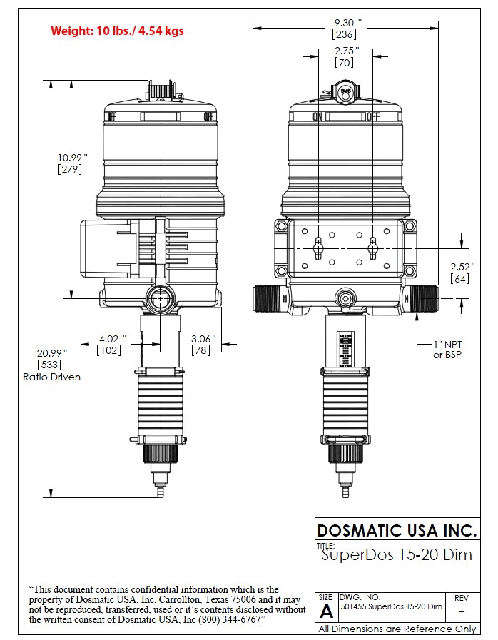 MiniDos7 20%比例加药器